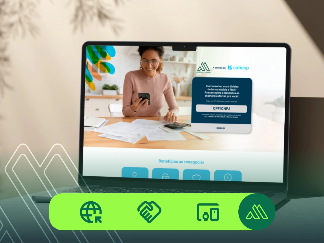 Sabesp e Meireles e Freitas, novo portal de negociação melhora pagamentos e experiência do cliente.