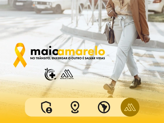 Maio Amarelo 2026 segurança no trânsito