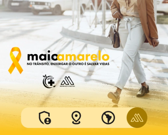 Maio Amarelo 2026 segurança no trânsito